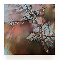 Rebecca Campbell / 
Whisper Tree, 2023 / 
oil on panel / 
16 x 16 in. (40.6 x 40.6 cm)