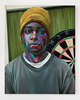 Rebecca Campbell / 
Young Americans (Jackie), 2024 / 
oil on canvas / 
30 x 24 in. (76.2 x 61 cm)