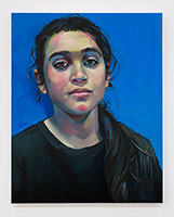 Rebecca Campbell / 
Young Americans (Mia), 2024 / 
oil on canvas / 
30 x 24 in. (76.2 x 61 cm)