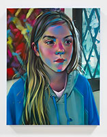 Rebecca Campbell / 
Young Americans (Stella), 2024 / 
oil on canvas / 
30 x 24 in. (76.2 x 61 cm)
