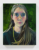 Rebecca Campbell / 
Young Americans (Andromeda), 2024 / 
oil on canvas / 
30 x 24 in. (76.2 x 61 cm)