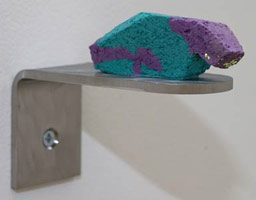 Some More For The Road #8, 2007 / 
        pigmented acrylic reinforced plaster, stainless steel wall brackets / 
        1 1/2 x 4 1/4 x 1 3/4 in. (4 x 10.8 x 4.5 cm)