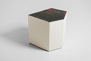 Richard Deacon / 
Flat 9, 2014 / 
glazed white clay / 
22 5/8 x 27 1/2 x 23 1/4 in. (57.5 x 70 x 59 cm)
