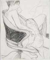 Richard Diebenkorn / 
      Untitled, 1968 / 
      wax crayon on paper / 
      17 x 14 in. (43.2 x 35.6 cm)
