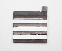 Richard Nonas / 
Untitled, 2002 / 
Steel and oil paint / 
6 1/2 x 6 x 1 1/4 in. (16.5 x 15.2 x 3.2 cm)