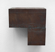 Richard Nonas / 
Untitled (Fist Series), 2014 / 
steel / 
6 x 6 x 4 1/2 in. (15.24 x 15.24 x 11.43 cm) / 
RN24-006