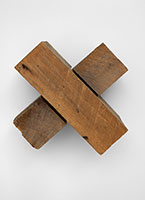 Richard Nonas / 
Untitled, 1980 / 
wood / 
10 x 10 x 7 1/2 in. (25.4 x 25.4 x 19.1 cm) / 
RN24-008