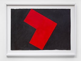 Richard Nonas / 
Untitled, 2003 / 
acrylic on paper / 
30 x 43 1/2 in. (76.2 x 110.5 cm) / 
Framed: 37 3/4 x 51 5/8 in. (95.9 x 131.1 cm) / 
RN24-013
