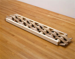 Richard Deacon / 
Jacob, 2004 / 
wood / 
4-1/8 x15-1/4 x 74-3/4 x in (190 x 38.5 x 10.5 cm)