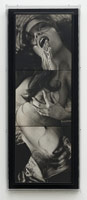Robert Heinecken / 
Untitled, July 1974, 1974 / 
Photo emulsion on canvas with pastel / 
Framed Dimensions: 30 x 10 in. (76.2 x 25.4 cm)