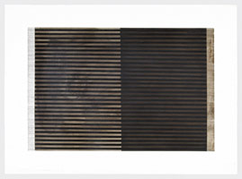 Sean Scully / 
Horizontals #5, 1975 / 
Acrylic, tape, ink and pencil on paper / 
22 x 29.9 in (55.9 x 75.9 cm)