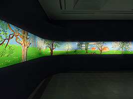 David Hockney: A Year in Normandie and Some Other Thoughts about Painting / 
installation view / 
Serpentine North, 2026 / 
© David Hockney. Photo: George Darrell