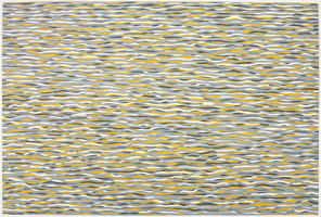 Sol LeWitt / 
Horizontal Lines, 2005 / 
gouache on paper / 
60 x 89 3/4 in. (152.4 x 228 cm)
