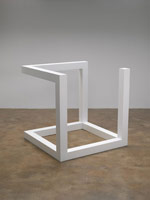 Sol LeWitt / 
Incomplete Open Cube (9-2), 1974 / 
painted aluminum / 
41 1/2 x 41 1/2 x 41 1/2 in. (105.4 x 105.4 x 105.4 cm)
