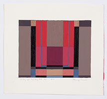 Fanny Sanín / 
Study for Painting No. 4 (4), 1977 / 
acrylic on paper / 
Image: 5 3/4 x 7 1/4 in. (14.6 x 18.4 cm) / 
Paper: 9 x 10 in. (22.9 x 25.4 cm)
