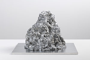 Sui Jianguo / 
Planting Trace -- Matter 6, 2018 / 
galvanized photosensitive resin 3D printing / 
13 3/8 x 8 1/4 x 11 7/8 in. (34 x 21 x 30 cm)