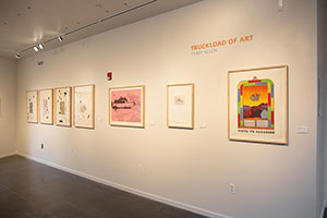 Installation photography / 
Terry Allen: Truckload of Art / 
Lawrence Arts Center, Lawrence, Kansas