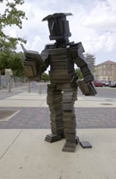 Terry Allen / 
Bookman (Read Reader), 2003 / 
Texas Tech University / 
New Student Union/Library Walkway, Lubbock, TX