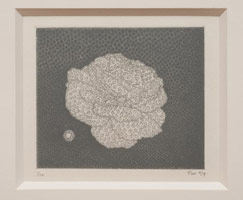 Tom Wudl / 
The Fragrances of Enlightenment Practice (Forgiveness), 2009 / 
      Etching (ink on rag paper) / 
      paper: 11 x 15 in. (27.9 x 38.1 cm); / 
      image: 2 7/8 x 3 3/8 in. (7.3 x 8.6 cm) / 
      Edition of 12