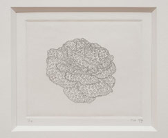 Tom Wudl / 
The Fragrances of Enlightenment Practice (Generosity), 2009 / 
      Etching (ink on rag paper) / 
      paper: 11 x 15 in. (27.9 x 38.1 cm); / 
      image: 2 7/8 x 3 3/8 in. (7.3 x 8.6 cm) / 
      Edition of 12