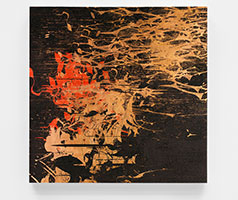 Thom Mayne / 
XCD_240711-150231_524-WC, 2024 / 
UV ink and copper leaf on wood panel / 
24 x 24 in. (61 x 61 cm) / 
THM24-025
