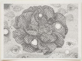 Tom Wudl / 
Abiding in Relinquishment, 2008 / 
      pencil on rag paper / 
      paper: 7 1/4 x 5 1/8 in. (18.4 x 13 cm) (framed) / 
      Private collection