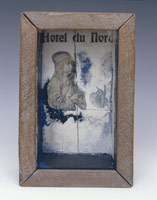 Joseph Cornell / 
Hotel du Nord, c. 1950 / 
Box construction / 
9 3/4 x 6 1/2 x 3 1/4 in (24.8 x 16.5 x 8.3 cm)