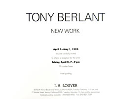 Tony Berlant announcement, 1993