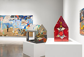 Installation photography of Tony Berlant: Houses /  Photography by Matt Emonson