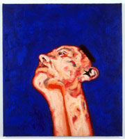 Head & Neck (PC9415), 1994 / 
raw pigment & acrylic on canvas / 
38 3/4 x 35 in (98.4 x 88.9 cm) / 
Private collection