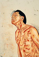 Tony Bevan / 
Self Portrait (PC9211), 1992 / 
powdered pigment & acrylic on canvas / 
50 1/4 x 34 3/4 in. (127.6 x 88.3 cm)