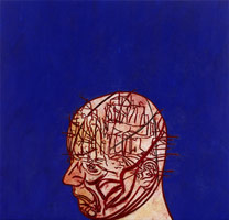 Tony Bevan / 
Self-Portrait, 2012 / 
pigment and acrylic on canvas / 
35.8 x 37.4 in. (91 x 95 cm)