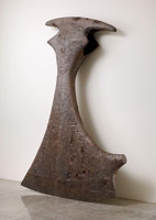 Ben Jackel / 
Down to the Bone, 2008 - 2009 / 
redwood and graphite / 
120 x 90 x 16 in (304.8 x 228.6 x 40.6 cm)