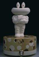 Tetsuji Aono / 
Untitled (Soapman-F), 2003 / 
Ceramic / 
12 3/4 x 6 x 9 in. (32.4 x 15.2 x 22.9 cm)