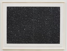 Vija Celmins / 
Starfield, 2010 / 
One-color mezzotint on Hahnemuhle Copperplate bright white paper / 
Image: 23 1/2 x 33 1/4 in. (59.7 x 84.5 cm) / 
Sheet: 26 1/4 x 35 3/4 in. (66.7 x 90.8 cm) / 
Framed Dimensions: 30 x 39 1/8 x 1 1/2 in. (76.2 x 99.4 x 3.8 cm)
