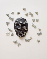 Alison Saar / 
Lunarseas: Sea of Serenity, 2008 / 
      bronze, edition of 5 unique variations / 
      16 x 15 x 1 1/2 in. (40.6 x 38.1 x 3.8 cm)