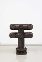 Ben Jackel / 
Beverly Hills (6-headed standpipe), 2014  / 
stoneware and beeswax / 
32 x 24 x 17 in. (81.3 x 61 x 43.2 cm)