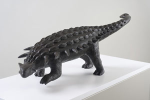 Ben Jackel / 
Taste the Fear, 2010 / 
stoneware and beeswax / 
32 H x 14 x 18 in (81.3 x 35.6 x 45.7 cm)