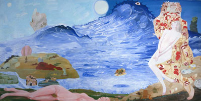 The Spring for Which I Longed, 2001 - 2003 / 
acrylic on canvas / 
144 x 288 in (365.8 x 731.5 cm)
