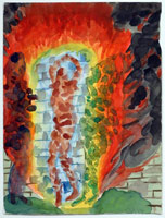 Charles Garabedian / 
Shadrack, Mishack and Abdendigo, 2006 / 
      watercolor on paper / 
      Paper: 24 x 18 in. (61 x 45.7 cm)