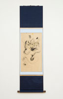 Chen Man / 
Mythical Bird of Prey, 2013 / 
Chinese ink on paper (hanging scroll) / 
16 1/2 x 30 in. (42 x 76 cm) / 
framed: 22 1/2 x 49 1/2 in. (57 x 126 cm)