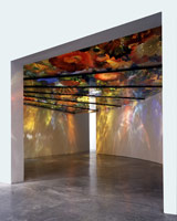 Pergola Ceiling Installation, 1998 / 
blown glass / 
18 ft (5.49  m) long / 
30 ft (9.14 m) arch