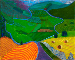 David Hockney  / 
North Yorkshire, 1997 / 
oil on canvas / 
48 x 60 in. (121.9 x 152.4 cm) / 
Private collection