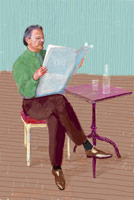 David Hockney / 
Peter Goulds, 2009 / 
      inkjet printed computer drawing on paper / 
      49 x 33 1/2 in. (124.5 x 85.1 cm) / 
        Edition of 12