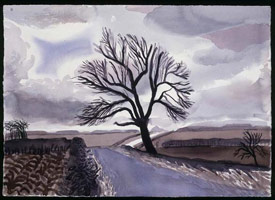 Tree, East Yorkshire, 2004 / 
      watercolor on paper / 
      29 1/2 x 41 1/2 in. (74.5 x 105.4 cm) Framed: 32 3/4 x 44 1/2 in. (83.2 
      x 113 cm) / 
      Private collection