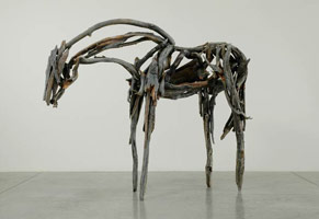 Deborah Butterfield / 
Untitled 3065.1 (DBut06-4), 2006 / 
      cast bronze / 
      89 x 119 x 35 in. (226.1 x 302.3 x 88.9 cm) / 
      Private collection 