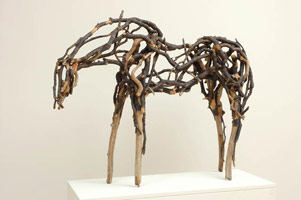 Deborah Butterfield / 
Kihikihi 3075.1 (DBut06-5), 2006 / 
      cast bronze / 
      40 x 51 x 14 in. (101.6 x 129.5 x 35.6 cm) / 
      Private collection