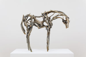 Deborah Butterfield / 
Fairy Lake, 2012 / 
painted bronze / 
38 x 40 x 26 in. (96.5 x 101.6 x 66 cm) / 
Private collection