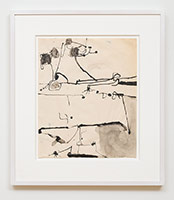 Richard Diebenkorn / 
Untitled (Albuquerque) (CR no. 739), 1950 / 
ink on paper / 
Paper: 17 x 14 in. (43.2 x 35.6 cm) / 
Framed: 24 3/4 x 22 in. (62.9 x 55.9 cm)