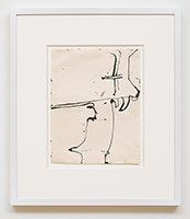 Richard Diebenkorn / 
Untitled (Albuquerque) (CR no. 741), 1950 / 
ink on paper / 
Paper: 11 x 8 1/2 in. (27.9 x 21.6 cm) / 
Framed: 19 x 18 1/4 in. (48.3 x 46.4 cm)
